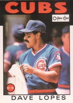 1986 O-Pee-Chee Baseball Cards 125     Dave Lopes